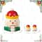 Glitzhome® Dolomite Christmas Nutcracker Cookie Jar Set
